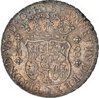 Peru  Ferdinand Vi  8 Reales 1757-lm Jm  Lima Mint  Ngc Au-55  Deeply Toned Pq 