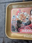 Vintage Arkansas Razorback 1976 Cotton Bowl Commemorative Coca-cola Metal Tray