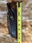 7 5 Inch Normal Hand Made Pure Leather Sheath For Fixed Blade Knife Embossed