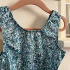 Destira Girls  Gymnastics Leotard Size Medium Blue Shimmer