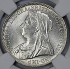 1901 Great Britain Silver 2 Shilling Ngc Ms 63 Florin