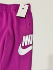 Nike Kid S Sportswear Club Fleece Joggers Size 6   6x Hot Fuchsia Large Logo New