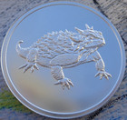 1 Oz  Horned Toad  7 Don t Mess With Texas Series Round  999 Fine Silver
