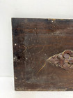 Antique Architectural Wood Panel Carved Diamond Scroll Ornament Salvage Decor