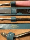 Griffon Vtg  Germany Leather Case Nail Grooming Kit Manicure Set