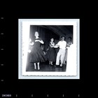 Old Vintage Square Photo Men Women Couples Swing Dancing 1955 Snapshot