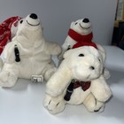 3- Plush Coca Cola Polar Bear 1993-1998