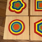4 Montessori Toy Wooden Shape Sorting Puzzle Sensory Toy Toddler Activities