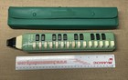 Original Vintage Green Hohner Melodica Soprano With Case Made In Germany    read