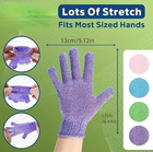 5pcs Colorful Exfoliating Bath Gloves Double Sided Shower Scrub Set - New