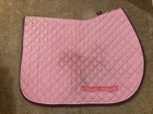 Ogilvy Jump Profile Pad - Baby Pink white fuchsia English Saddle Pad Equestrian