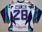 Echl Orlando Solar Bears Game Worn Jersey  28 Patrick Watling 2014-2015