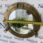 20  Large Porthole Mirror  Antique Brass Finish  Nautical Wall Decor  Port Hole