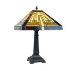 Stained Glass Table Desk Lamp Tiffany Style With Mission Design 12  Shade