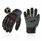 Vgo 1pair Grain Cowhide Leather Heavy Duty Work Gloves touchscreen ca9730hl 
