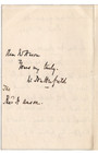 William Butterfield Signed Letter 1892 Autographed Architect  disappointing 