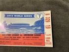 1972 World Series Game 7 Ticket Stub A s Vs Reds