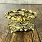 Vintage Hollywood Regency Gold Filigree Lipstick Holder 4-slot Vanity Caddy