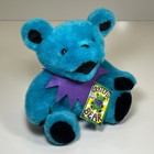 Grateful Dead Bear 1990 Teal Plush Jointed 12  Tall Liquid Blue - New With Tag