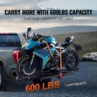 Uimoso Motorcycle Hitch Carrier For Scooter And Bike With Ramp  600 Lbs Capacity
