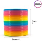 Giant Slinkie Coil Spring Toys For Kids - 6       Jumbo Rainbow Slinkie For Gift    