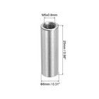 10pcs Round Connector Nuts M5x25x8mm Coupling Nut Sleeve Rod Bar Stud Nut