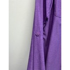 Eddie Bauer Travex Women Medium Purple Stretch Roll Tab Long Sleeve Button Shirt