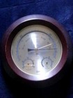 Rare Vintage German Barigo Weather Station With Brass And  Wood