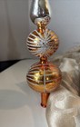 Kurt Adler Shiny Brite  Gold Tree Topper Czech Glass 12  No Box