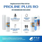 Proline Plus Ro Filter Replacement Kit With 50 Gpd Membrane
