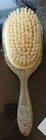 Beautiful Vintage Antique Silver Plated Ornate  Heavy Hair Brush  8  By 3 