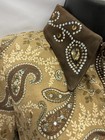 Western Show Shirt- Horsemanship Style- By Western Collection- Paisley Tan
