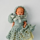 Vintage Sleepy Eye Doll With Blue Crochet Dress 6 