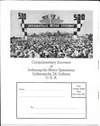 Indianapolis Motor Speedway Museum Pamphlet 1958 Indy 500