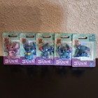 Disney Stitch Set Of 5 Mini Figures W  Holographic Cards- New
