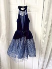 Weissman Halter Degas Tutu Dance Costume Velvet Tulle Party Dress Kids Girl Sz L