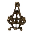 Miniature Dollhouse 1 12 Brass Decorative Plate Holder Vintage Set Of 6