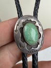 Vintage Bell Trading Post Sterling Silver Turquoise Bolo Tie Native American