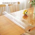 1 5mm Thickened Plastic Desktop Protector Square Waterproof Pvc Glass Placemat