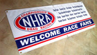 Nhra  Welcom Race Fans  - Garage Banner Sign  large 2 x5  