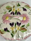 Vtg 50 s Blue Ridge Potteries Covered Dresser   Powder Box Floral Hand Painted