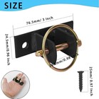 8 Pcs Heavy Duty Wall Mount Bucket Hooks  Black  For Horse Stall  Stable   Barn