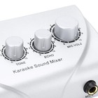 Karaoke Mixer Dual Microphone Input Sound Mixer With Cable For Stage