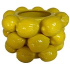 Lemon Vase -cheery Yellow Ceramic French mediterranean Style Unique Vase With   