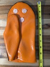 Vintage Fish Mitt Orange Fishing Glove Holds   Scales Fish Suction Cups