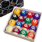 Billiard Balls Standard Set 16 Pool Table Balls 2-1 4 Inch Standard Size