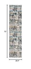 Safavieh Madison Runner Rug - 2 2  X 6   Cream blue  Modern Abstract