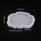Coaster Mold For Epoxy Resin 4 33 x3 94 x0 51  Silicone Geode Casting Tray Mold