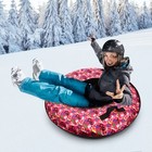 35 43in Inflatable Snow Sled Heavy Duty Snow Tube Winter Outdoor Fun Toys