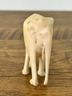 Vtg Hand Carved Elephant Figurine